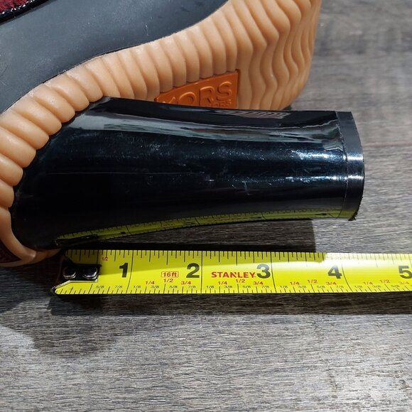 Michael Kors Red Buffalo Plaid, Rubber Duck Sole Boots Groovy - Picture 9 of 9